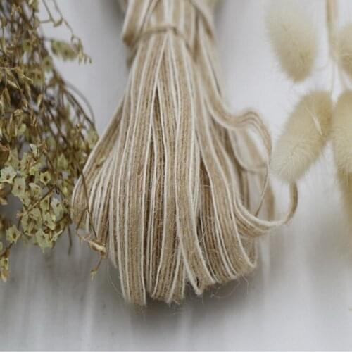 100 Yards / 0.6cm Solid Color Fish Silk Twine Retro Decorative Rope Natural Jute Rope Weaving Home Creative Handmade DIY