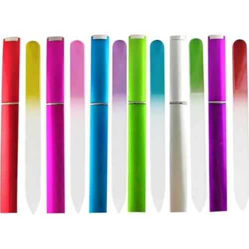 Premium Glass Nail File With Case, Crystal Nail File, Professional Salon Manicure Tool For Natural Nails, Gift For Women Girls