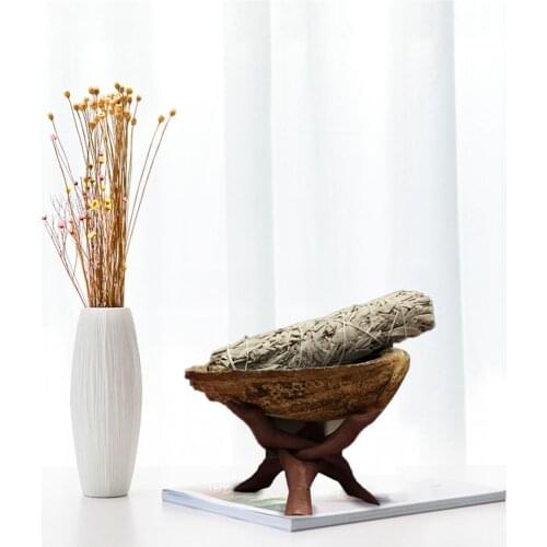 White Sage Storage Rack Purification Purify Negative Energy Yoga Meditation White Sage Burning Storage Rack Household Goods