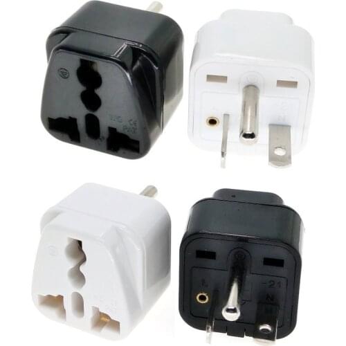 North American NEMA 6-20P US Electrical Plug Adapter Multi Outlet convert EU/UK/US/AU/China/Japan... Black Color