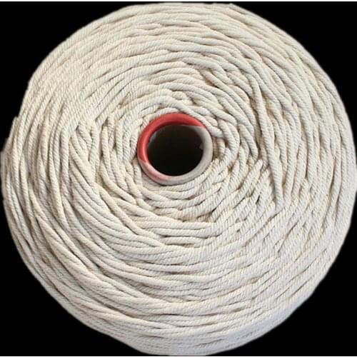 Macrame cord 1000g 3mm 100%Cotton rope thickness hand-woven tapestry rope bag strap tag tied decoration diy rope Natural White