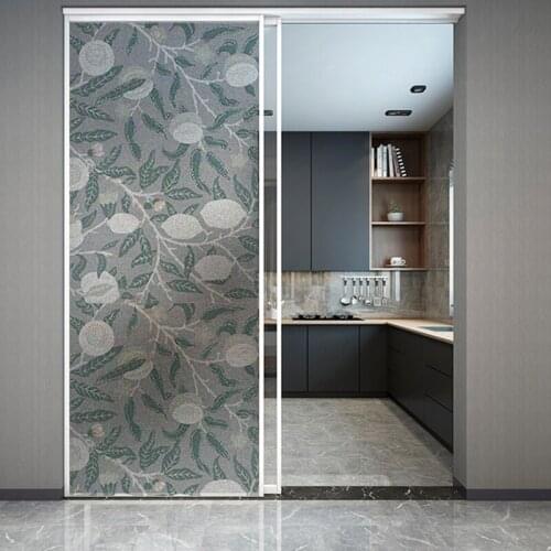 Custom William Morris Window Film Privacy Adhesive Film Wall Stickers Bathroom Decor Adhesive Vinyl Rural Decoration 90cm