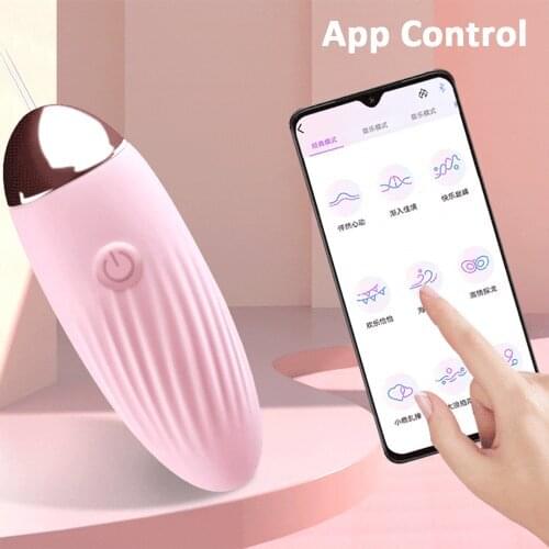 10Frequency Vibrator G-spot Massage Silicone Wireless APP Remote Control Bluetooth Connect Love Eggs Vibrator Sex Toy For Women5