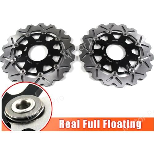 2PCS CNC Floating Disk Brake Disc Rotors For Kawasaki Z1000 Z 1000 / ABS 2007 -2013 / Z1000SX 2011 2012 2013 2014 2015 / ZX10R