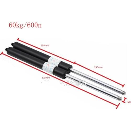 250mm Stroke 60kg/600n Force Auto Gas Spring Damper Ball Gas Strut Shock Spring Lift Prop Automotive M6 Gas Spring