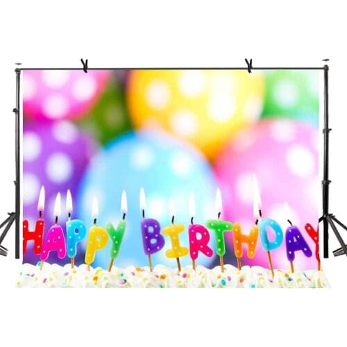 7x5ft Birthday Party Backdrop Simple Birthday Party Photography Background and Studio Photography Backdrop Props