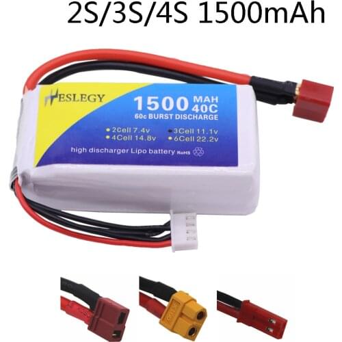 7.4v 11.1V 14.8v 1500mAh 3S Lipo battery for RC Car Airplane Quadcopter spare parts 2s lipo battery 11.1 V battery for RC toys