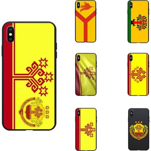 Flag of Krasnoarmeyskoe Chuvashia Coat Of Arms Soft TPU Phone Cases Cover Image Logo For iPhone 6 7 8 S XR X Plus 11 Pro Max