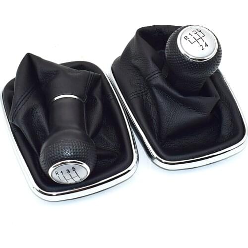 For Volkswagen VW Golf 4 IV MK4 GTI R32 Bora Jetta 5 Speed Black Frame Gear Shift Knob Lever Gaiter Boot 1999-2004 23mm
