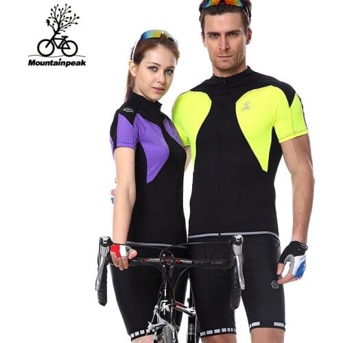 Mountainpeak Riding Suit and Short Sleeved Bicycle Riding Pants Suit Cycling Jersey and Pants Cycling Set Cycling Clothing