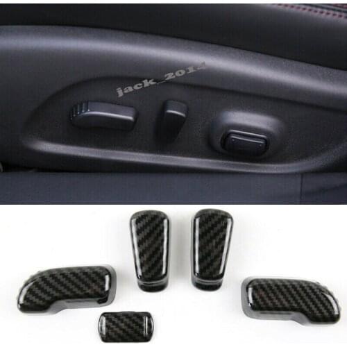Carbon fiber Car seat adjustment button cover for Nissan Teana Altima 2013-2017