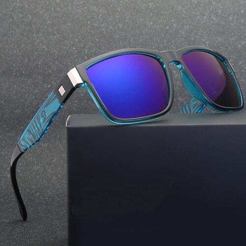 Fashionable wraparound square frames with retro decorative photochromic sunglasses for women and men with multi-purpose patterne
