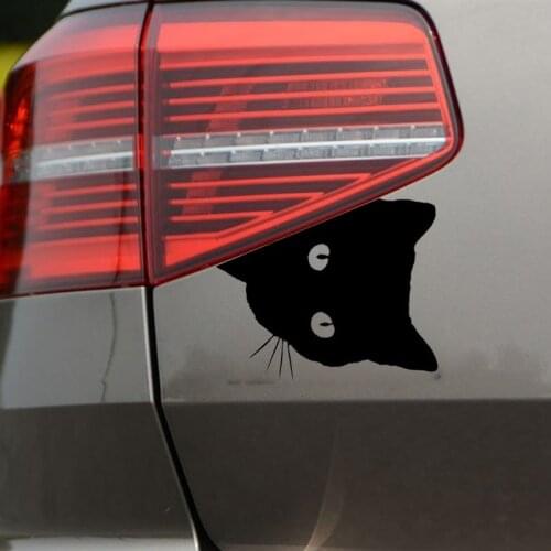 Mysterious Cat Stickers Car Window Tail Door Sticker Waterproof Body Decor Sticker For Motor Home Motorcycles Laptop Sticker