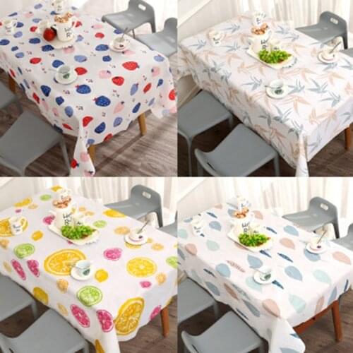 PVC Waterproof Oil-Proof No-Wash Table Cloth For Dining Rooms Home Parties