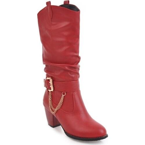 College leisure wind with thick with super small size 33-47 new foreign trade tall canister boots in winter 1221