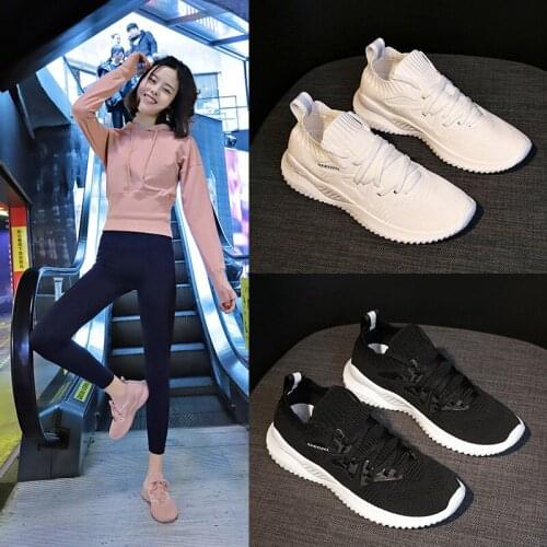 New womens Lace-up Gym fitness jogging training shoes Women Breathable Mesh lightweight anti-skid Running shoes Brand sneakers