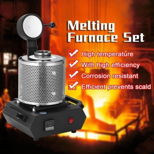 3KG Capacity PID System Digital Melting Furnace Machine for Heating Casting Refining Metals Gold Silver