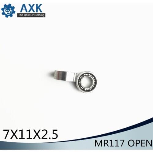 MR117 Bearing ABEC-1 (10PCS) 7*11*2.5 mm Miniature MR117 - Open Ball Bearings L-1170