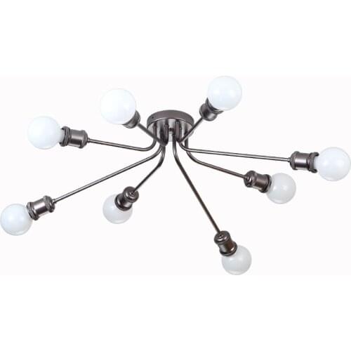 Nordic Glass Ball celling chandelier Gold coffee Modern LED Hanging spider Lamp for Living bed Room Home Loft Industrial deco