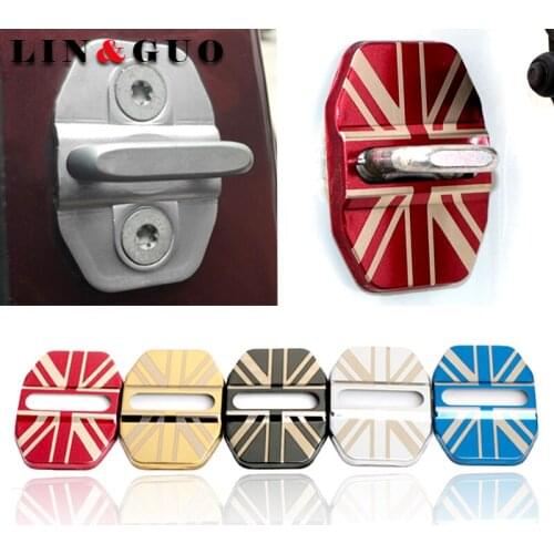 Car Styling UK national flag Emblem Case For BMW Mini Cooper 2011 2012 2013 Stainless Steel Car Door Lock Cover Car Accessories