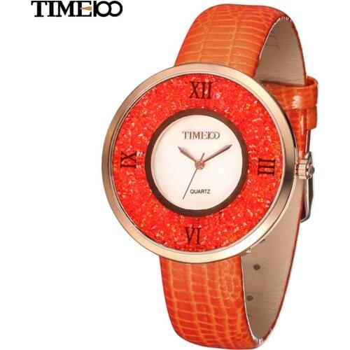 Time100 Women's Watches With Rhinestones