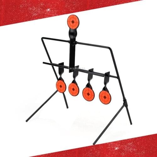 5-Plate Reset Tactical Target Wind Chimes Military Shooting Targets Outdoor Hunting Combat CS Wargame Target Accessories