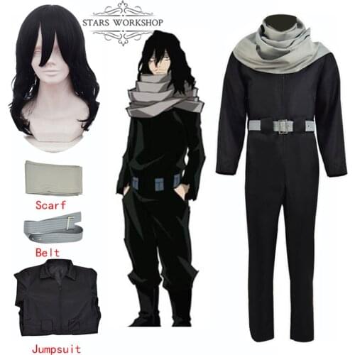 Anime Comic My Hero Academia Cosplay Costumes Aizawa Shouta Cosplay Halloween Carnival Party Men Women Uniform Suit