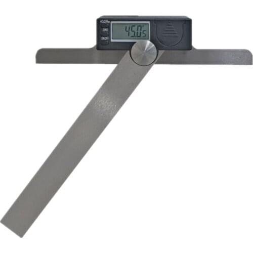 Stainlees Steel Digital Fastening Protractor 0-180° Angle Finder Ruler Gauge M89B