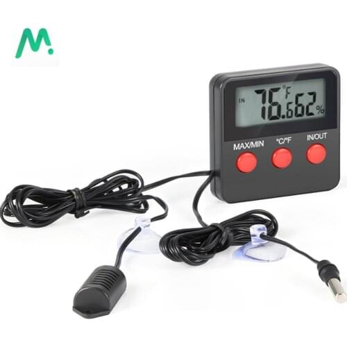 Electronic Digital Display Thermometer Durable Hygrometer Reptile Pets Dog Incubator Eggs Hatching Monitor Sensor Instrument