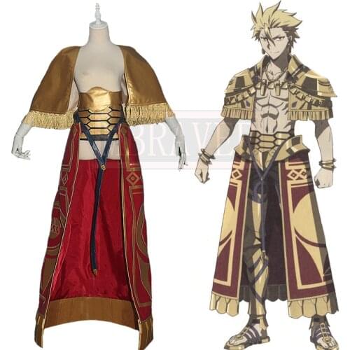 Fate/Grand Order FGO Fate/stay night Gilgamesh Cosplay Costumes Halloween Uniform Suit Custom Made Free Shipping