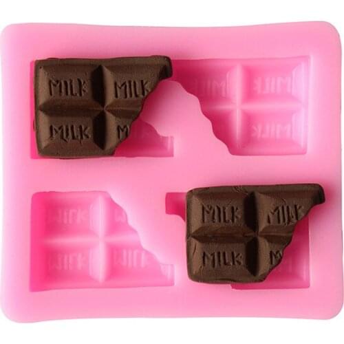 Chocolate Half A Piece of Liquid Silicone Mold Turn Sugar Cake Mold C145