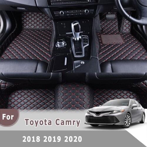 RHD Carpets For Toyota Camry 8th XV70 2020 2019 2018 Car Floor Mats Auto Parts Accessories Leather Covers Rugs Automobiles