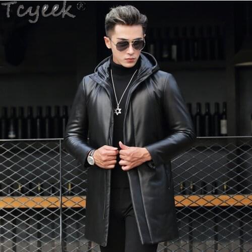 Sheepskin 200% Coat Male Natural Genuine Leather White Duck Down Jacket Men Thick Warm Mens Winter Jacket Hiver 299X7799044