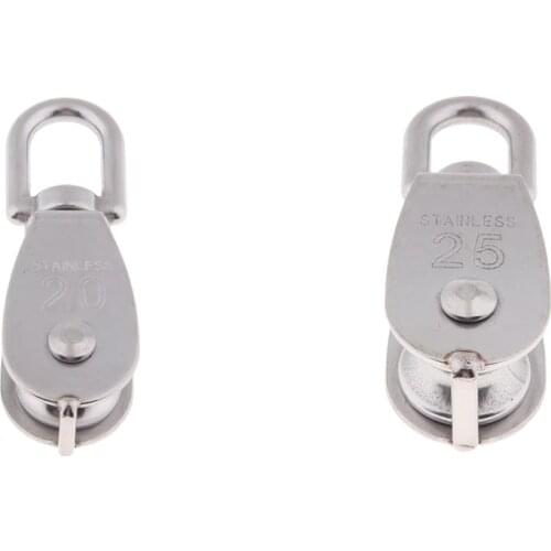 M20 and M25 Wire Rope Crane Lifting Lift Hanging Pulley Block Swivel Eye Single Pulley