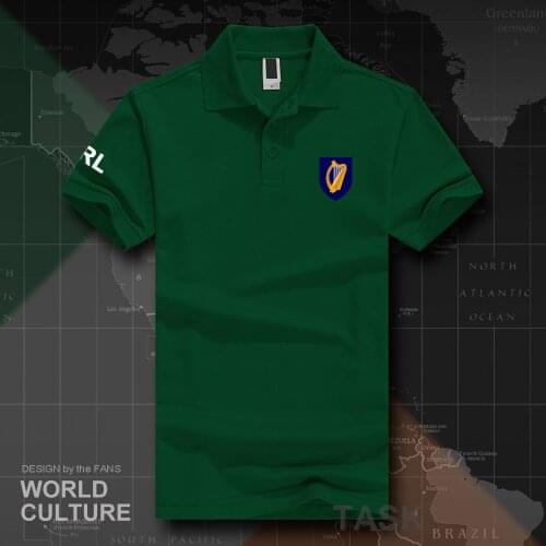 Eire Ireland IRL polo shirts men short sleeve white brands printed for country 2018 cotton nation team flag fashion The Irish 20