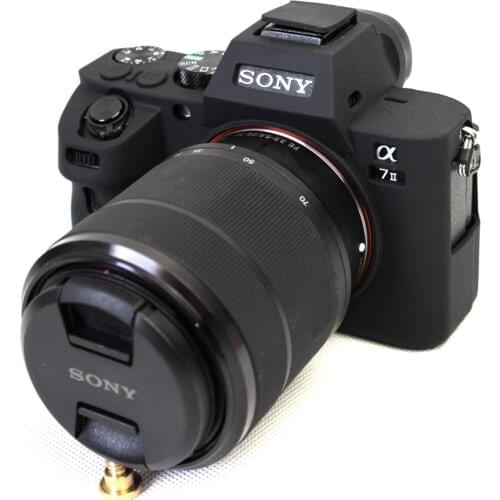 Soft Silicone Rubber Camera Protective Body Cover Case Skin For SONY Alpha A7 ii ILCE-7 II Leather Camera Bag Lens Bag Neoprene