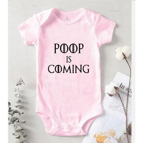 Baby Boy Outfit Poop Is Coming New born Girls Winter Costumes Kids Outfits Cotton Toddler Girl Clothes Children Jumpsuits