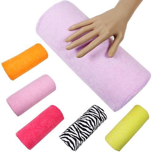 6colors 1 Pc Half Hand Cushion Rest Pillow Nail Art Design Manicure Care Salon Soft Column Nart Art Products Useful Manicure