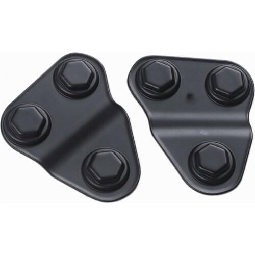2PCS JL JLU JT Screw Protector Self-adhesive 3D Design Black Car Door Screw Cover for Jeep Wrangler Accessories