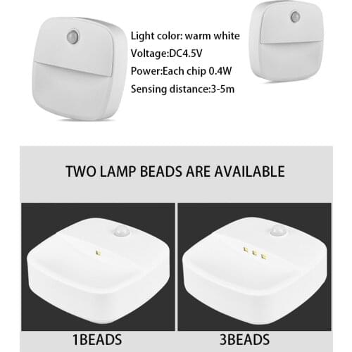 Night Light Under Cabinet Light PIR Motion Sensor Wardrobe Light Auto ON/OFF Rechargeable Night Lamp for Cupboard Closet Kitchen