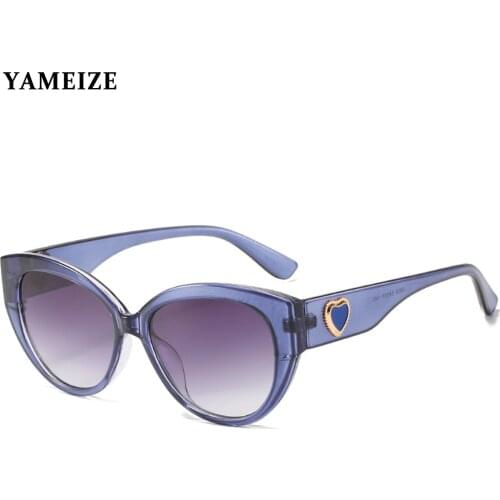YAMEIZE Oversized Cat Eye Sunglasses Women Luxury Brand Vintage Sun Glasses Gradient Shades Big Frame Ladies Eyewear Oculos