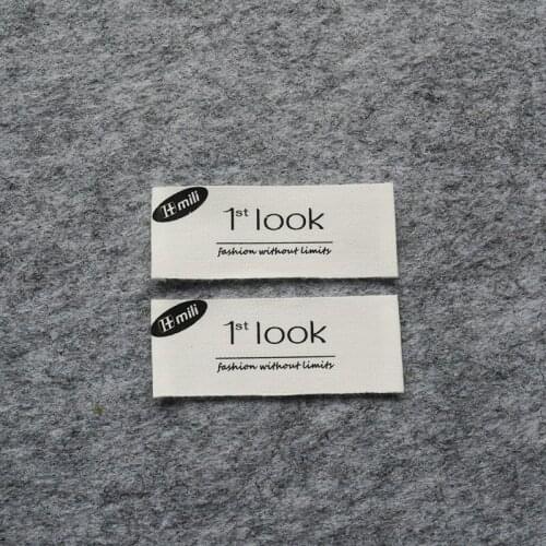 ZeQi Custom Sewing labels / brand labels, Custom Clothing Tags, Cotton Ribbon label, Handmade label 1000pcs/lot