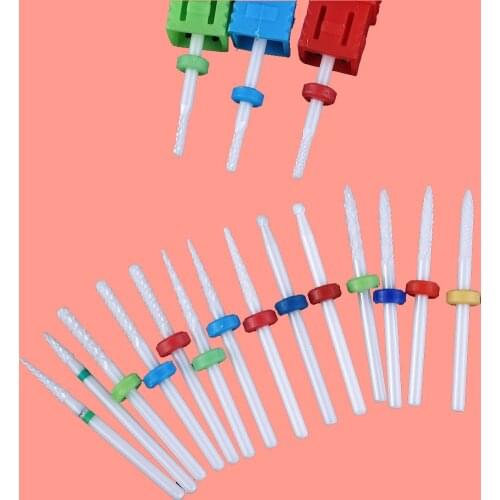 1pc Ceramic Nail Drill Bit Milling Cutter Bits For Manicure Pedicure Electric Machine Accessoires Gel Polish Remove Tools