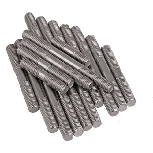 1pcs M6 M8 Dual Thread Bolts Screws A4 Stainless Steel Thread Bar /Rod /Stud Fastener