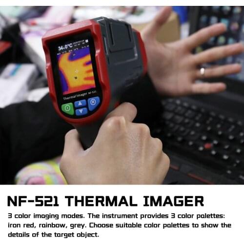 -10~400℃ NF-521 USB Thermal Imager Portable Infrared Camera Digital Display Heating Detector Handheld Temperature Imaging Imager
