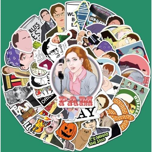 10/50pcs/pack Classic TV Show The Office Stickers For Motorcycle Notebook Computer Car DIY Children' Toys Guitar Refrigerator