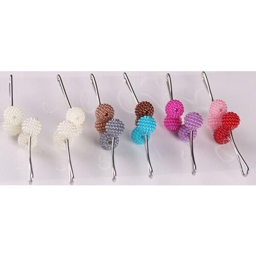 12pcs/lot Pearl Scarf Brooch Berry Style Headscarf Shawl Scarf Lady Muslim Scarf Hijab Clips Pin Fixed Straps Anti Slip Brooch