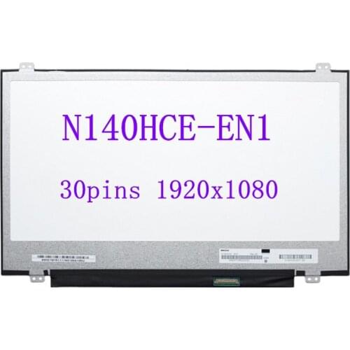 14" IPS display matrix panel N140HCE-EN1 Rev C2 laptop led lcd screen 72%NTSC FHD 30pins 1920*1080