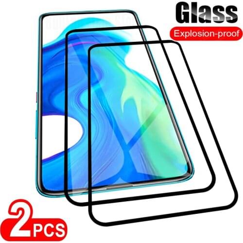 2 PCS Screen Protector Glass for Xiaomi Poco F2 Pro Full Cover Protective Films For Mi Poco F3 X3 X2 M2 M3 Pro GT Glass Film