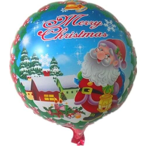 Aluminum round balloon party balloons wholesale childrens toys Santa Claus